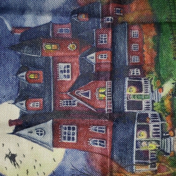 Haunted House Pillow Cover. Halloween. Trick-or-treat - Picture 6 of 13